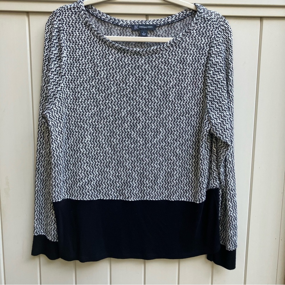 INC metallic sweater women's large